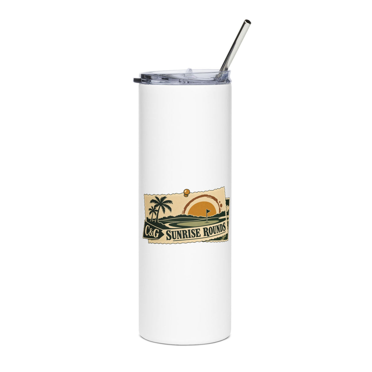Sunrise Rounds — Men's 20oz Stainless Steel Tumbler