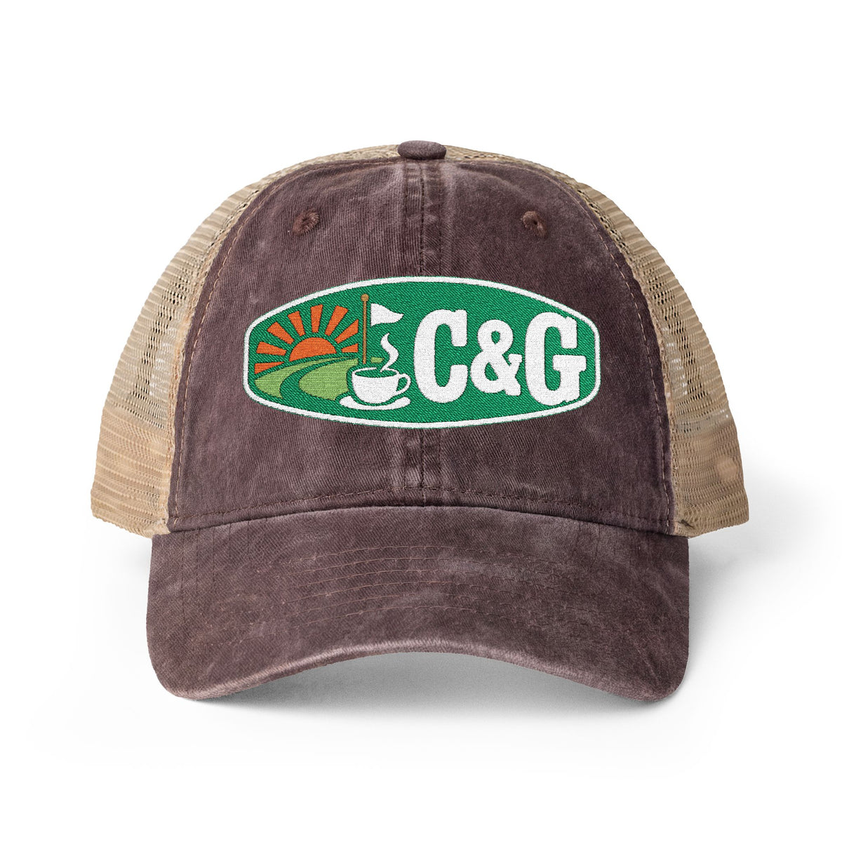 Coastal Nine — Women's Washed Mesh-Back Cap
