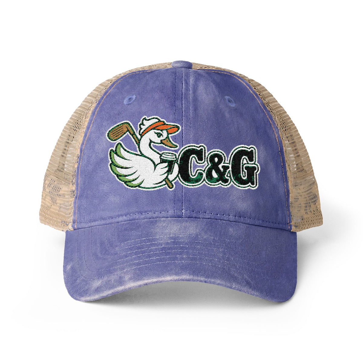 Birdie Break — Women's Washed Mesh-Back Cap