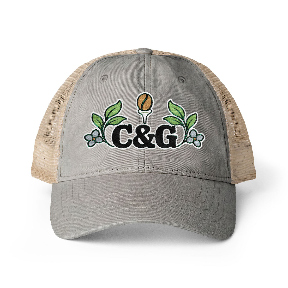 Garden Links — Women's Washed Mesh-Back Cap
