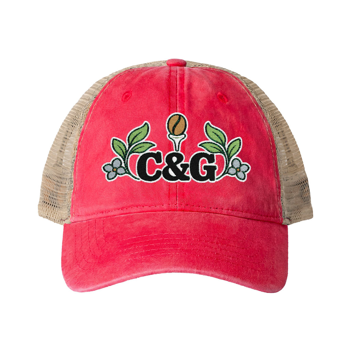 Garden Links — Women's Washed Mesh-Back Cap