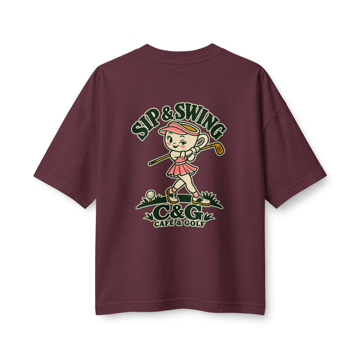 Sip & Swing — Women's Heavyweight Tee