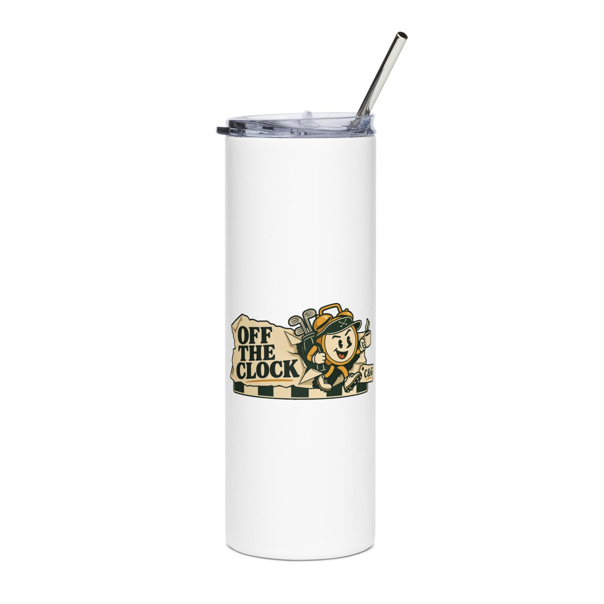 Off The Clock — Men's 20oz Stainless Steel Tumbler