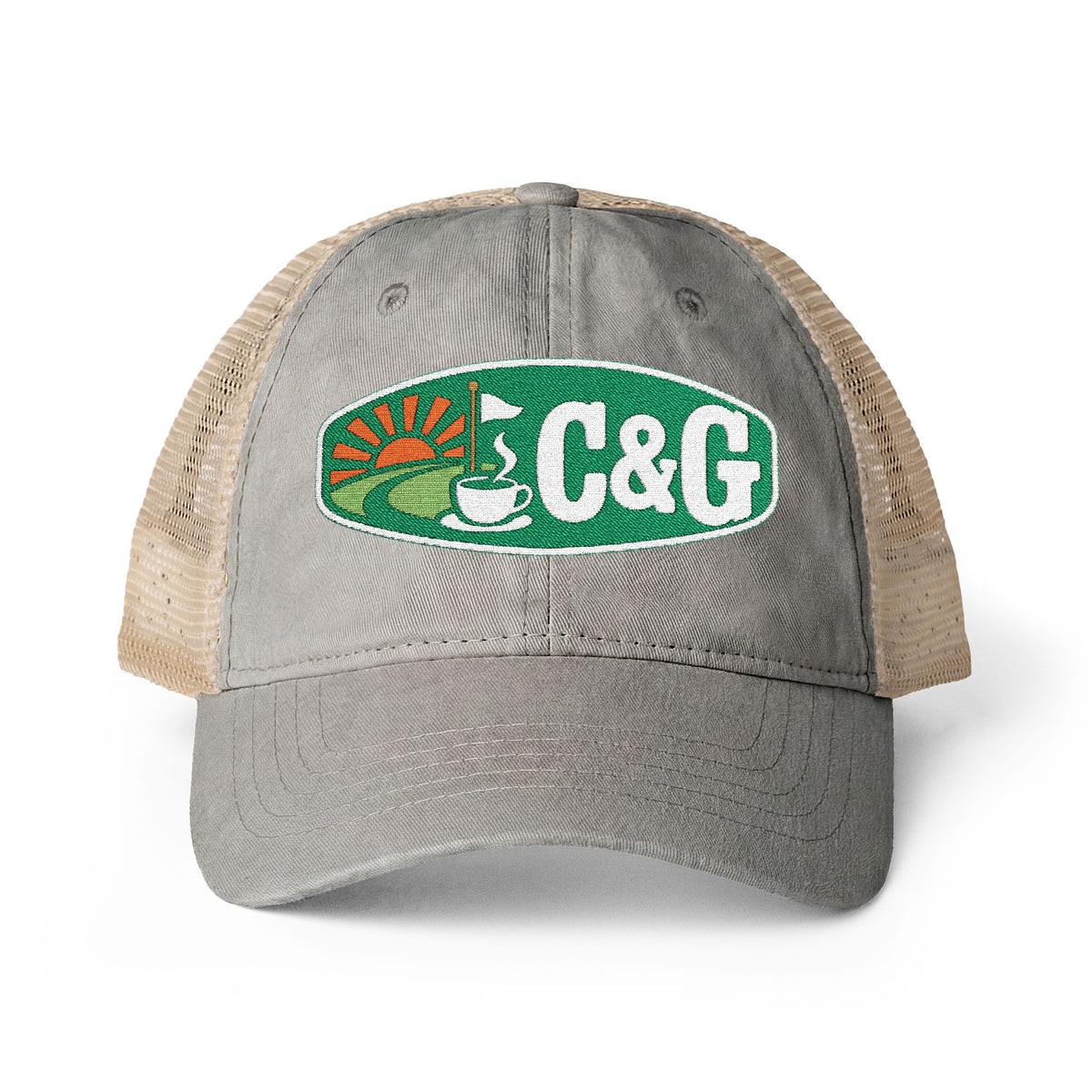 Coastal Nine — Women's Washed Mesh-Back Cap