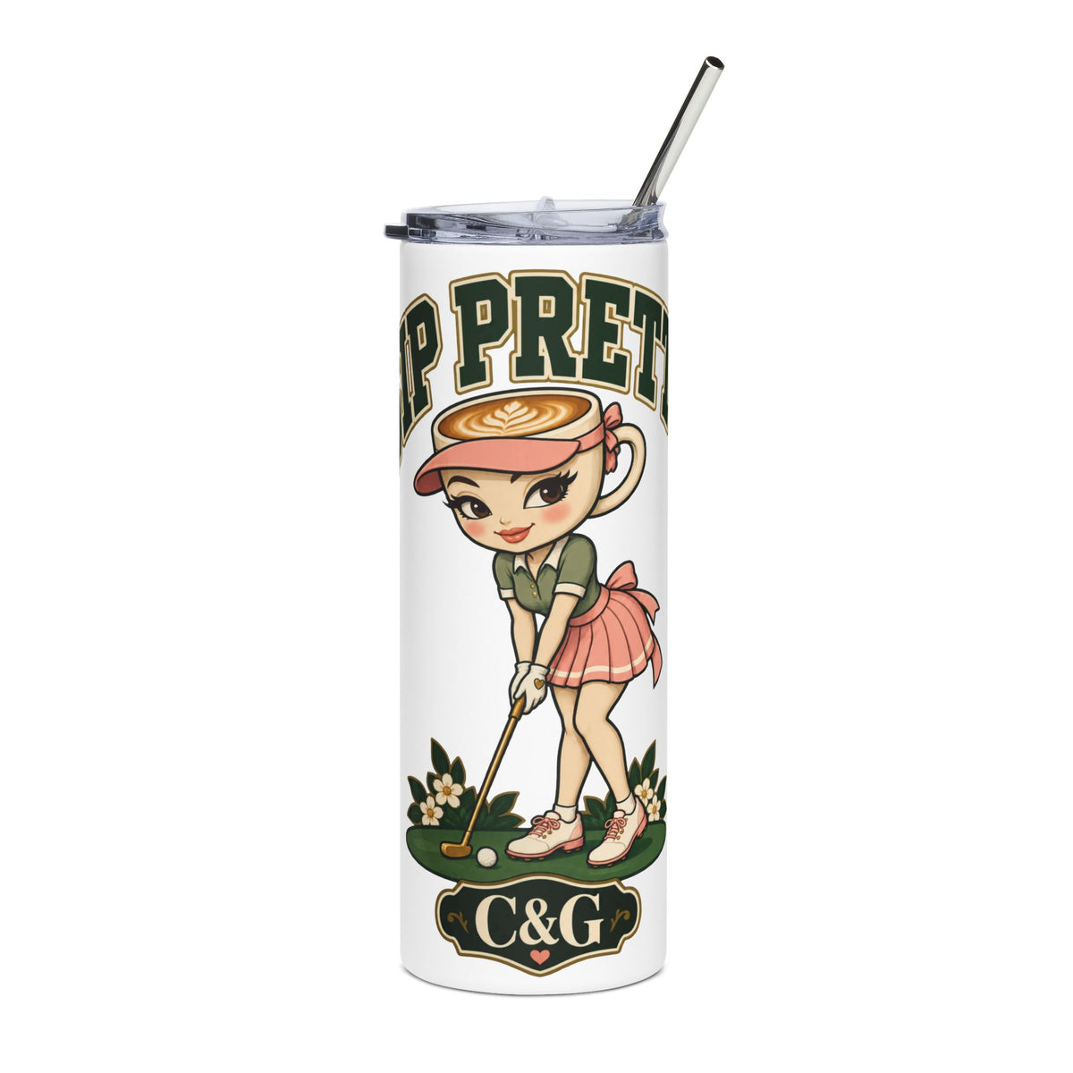 Sip Pretty — Women's 20oz Stainless Steel Tumbler