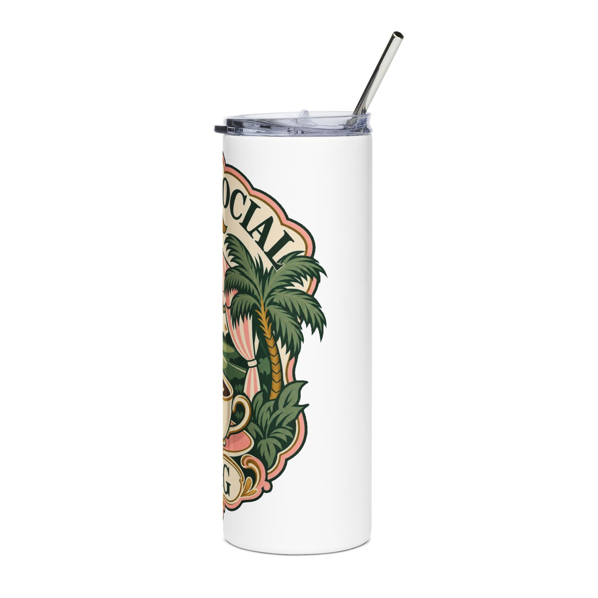 Palm Social — Women's 20oz Stainless Steel Tumbler