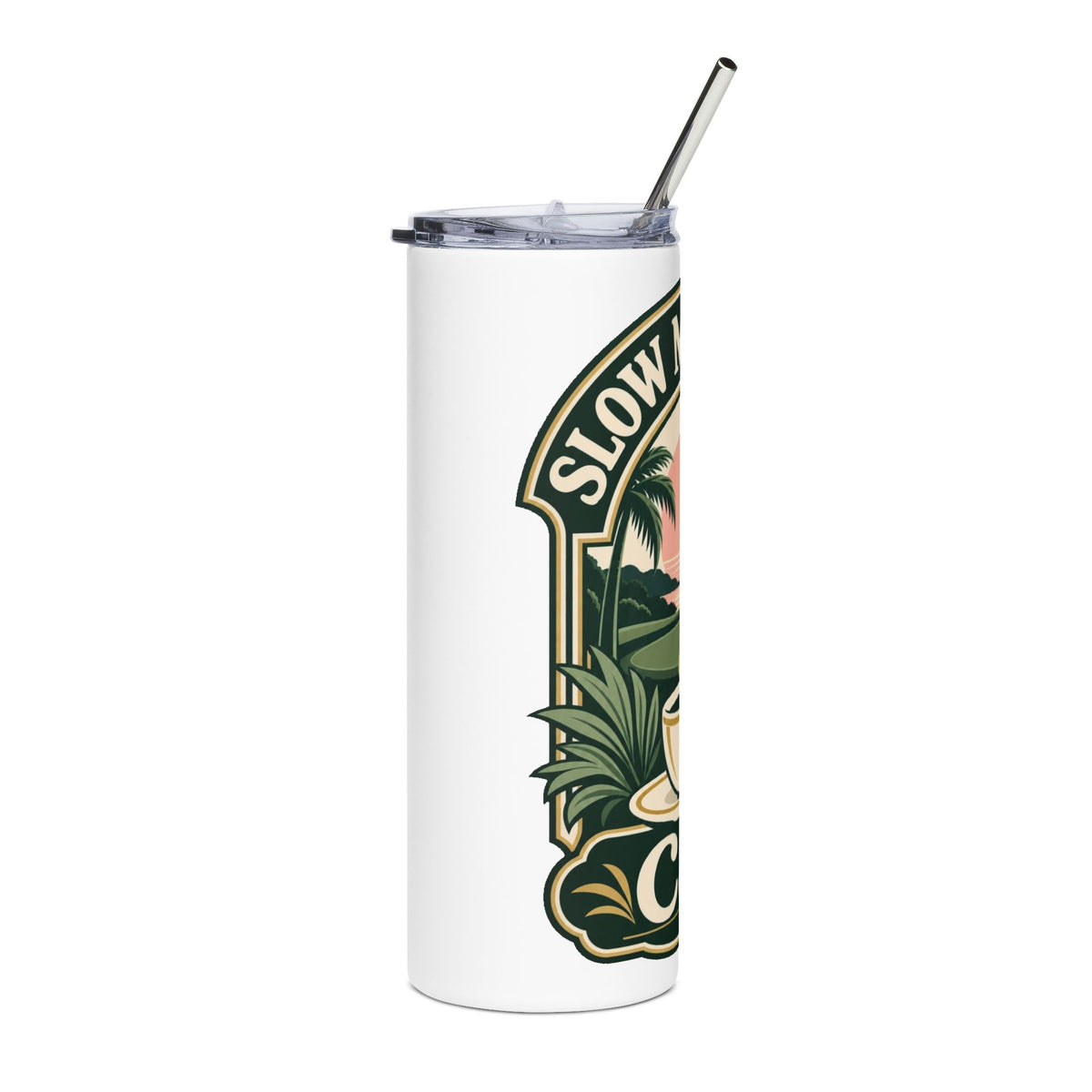 Slow Mornings — Women's 20oz Stainless Steel Tumbler