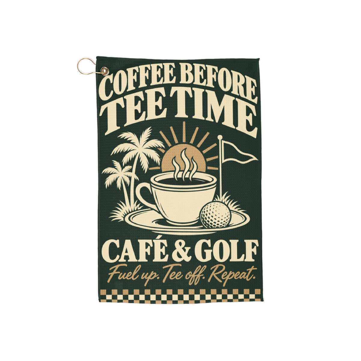 Coffee Before Tee Time — Golf Towel II
