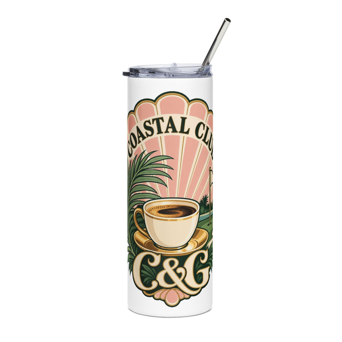 Coastal Club — Women's 20oz Stainless Steel Tumbler