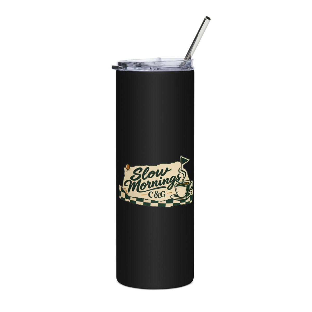 Slow Mornings — Men's 20oz Stainless Steel Tumbler