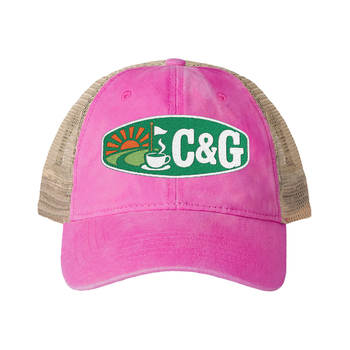 Coastal Nine — Women's Washed Mesh-Back Cap