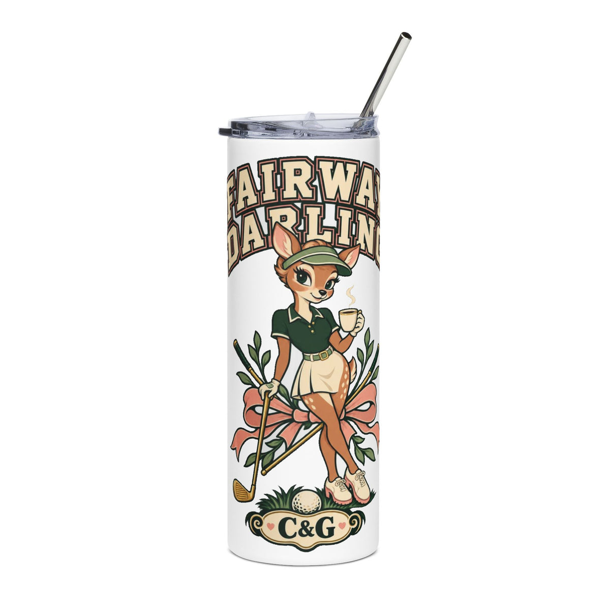 Fairway Darling — Women's 20oz Stainless Steel Tumbler