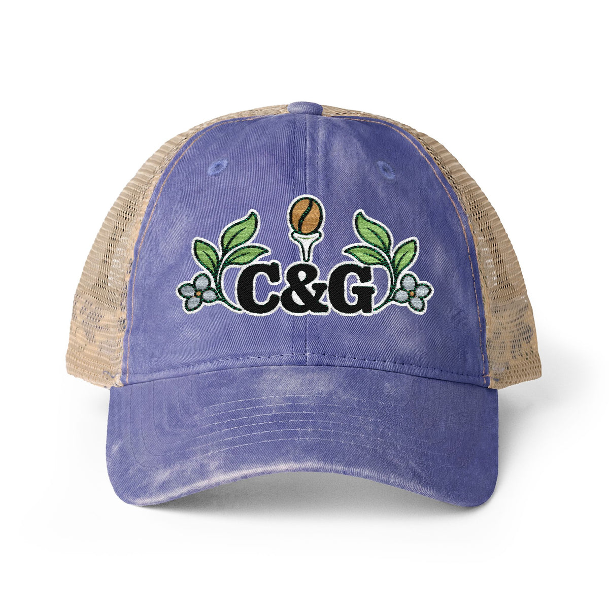 Garden Links — Women's Washed Mesh-Back Cap