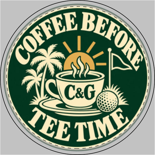 Coffee Before Tee Time — Golf Ball Marker