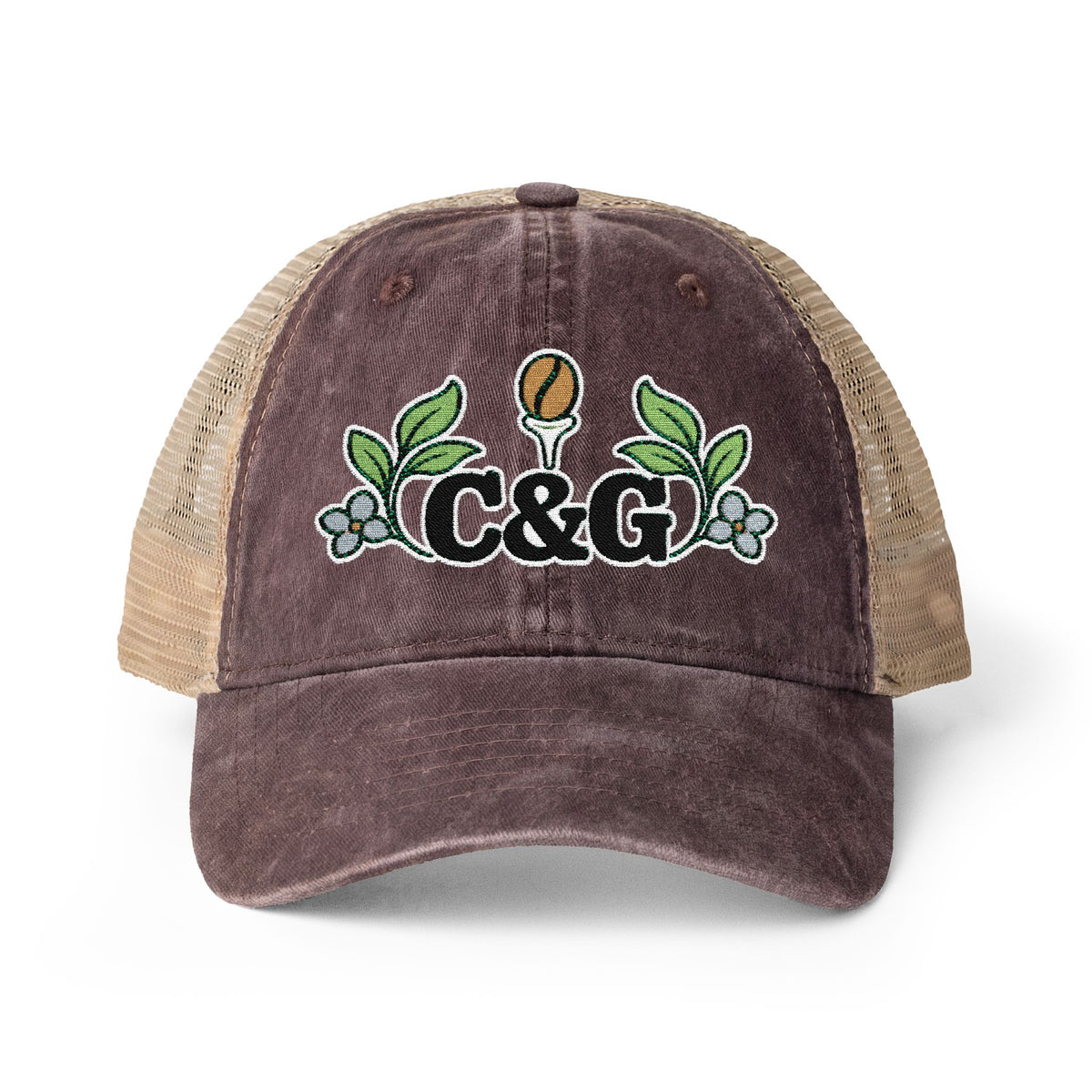 Garden Links — Women's Washed Mesh-Back Cap