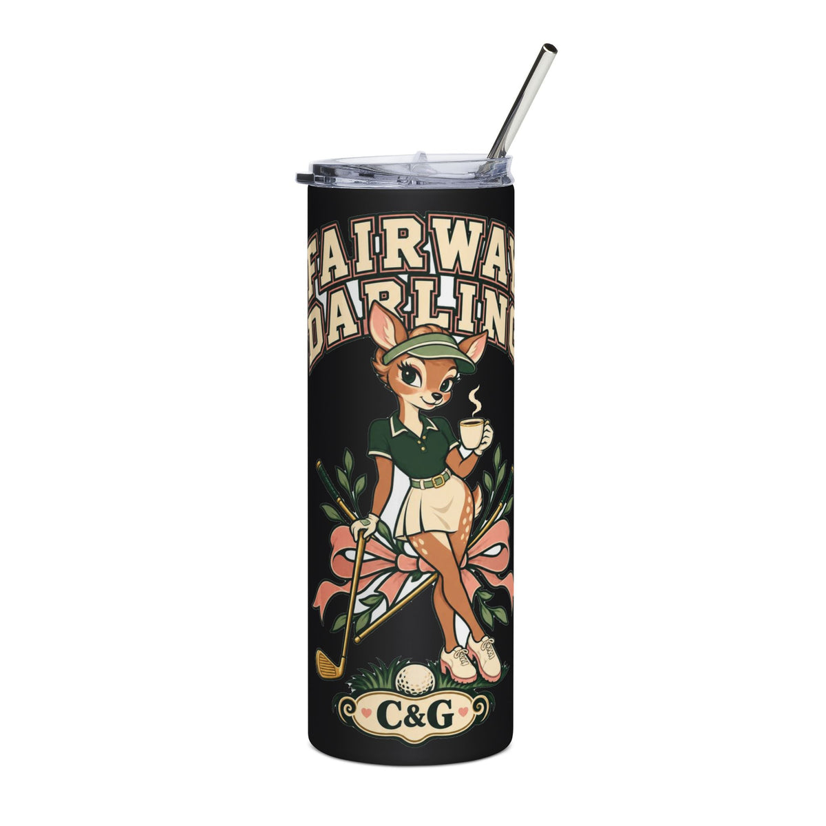 Fairway Darling — Women's 20oz Stainless Steel Tumbler