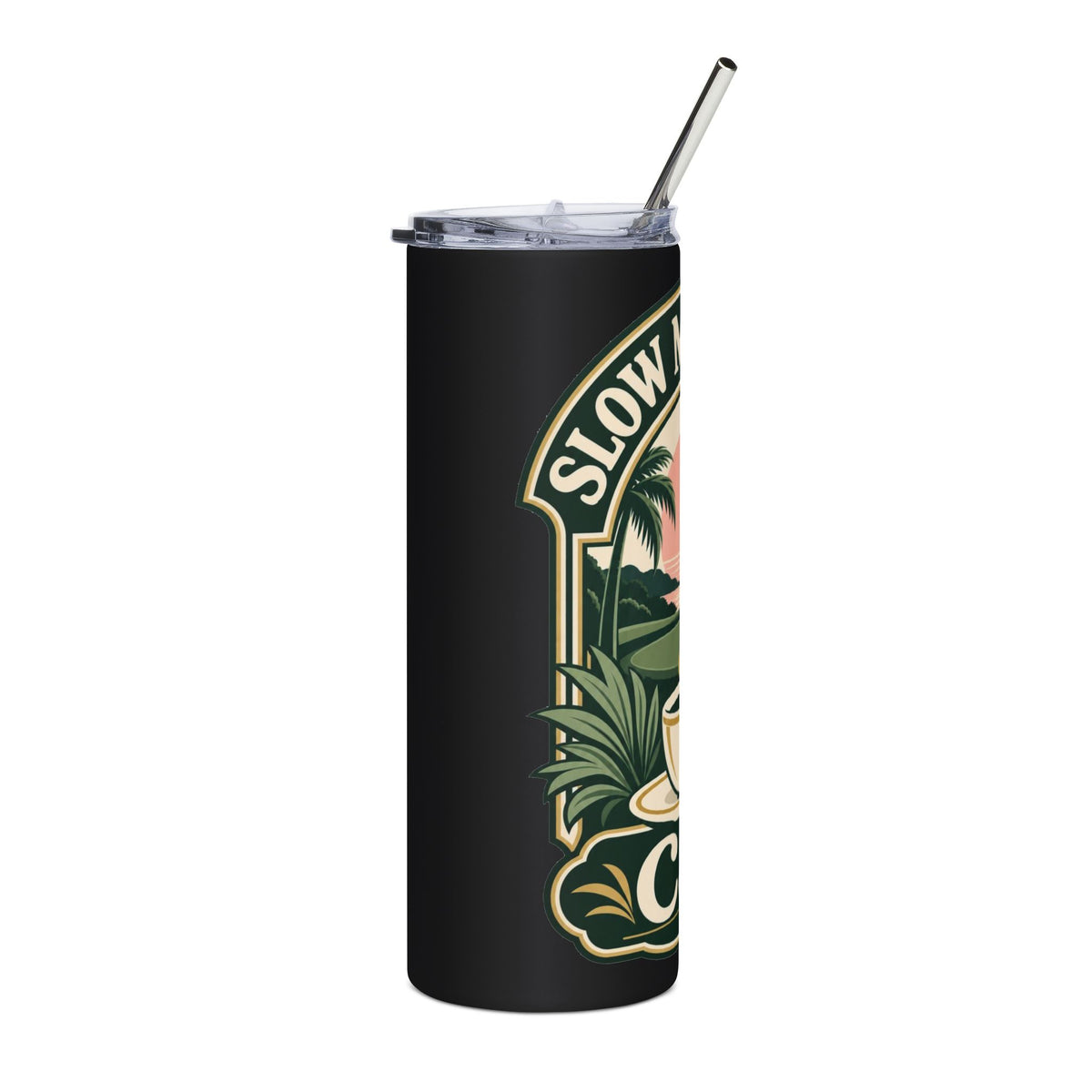 Slow Mornings — Women's 20oz Stainless Steel Tumbler