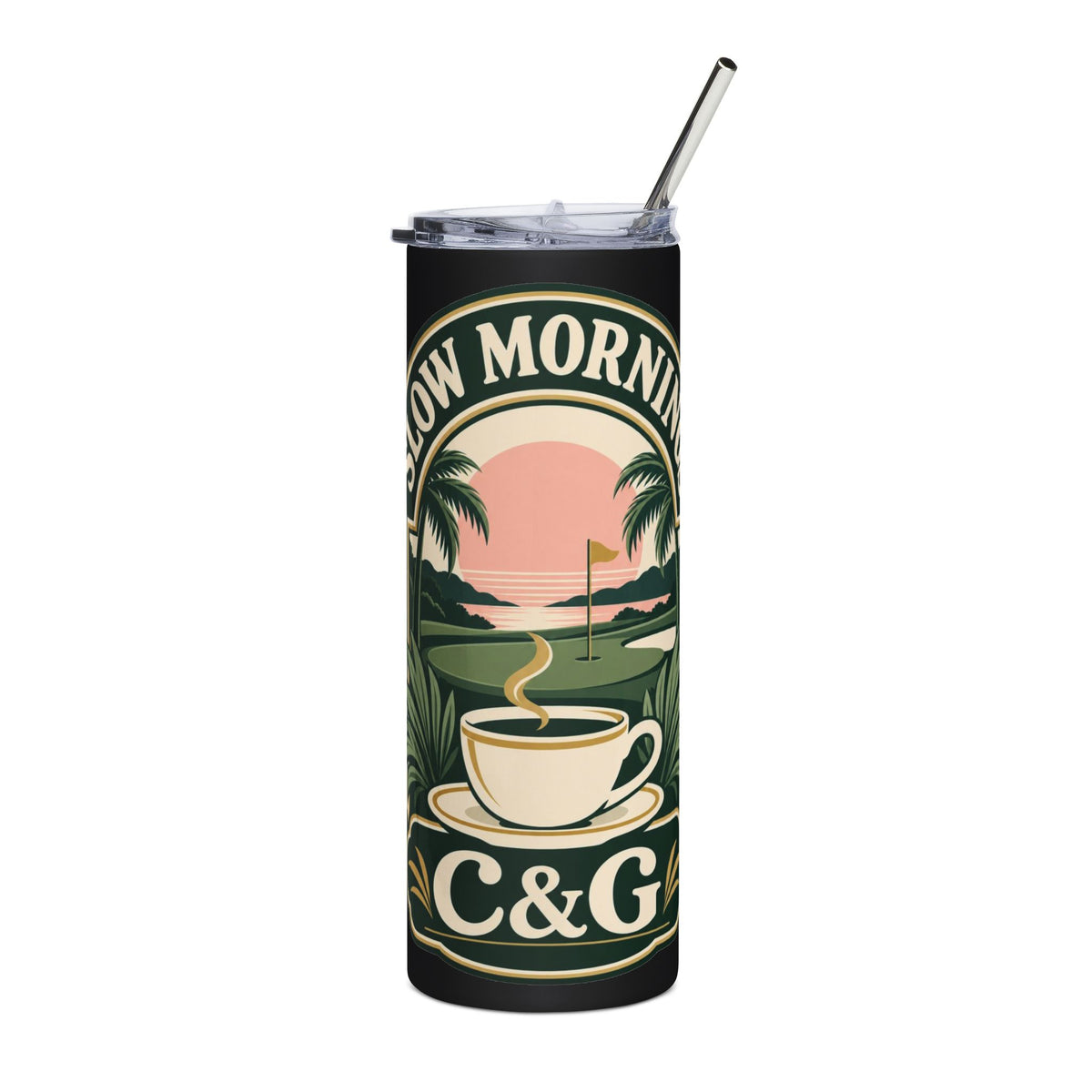 Slow Mornings — Women's 20oz Stainless Steel Tumbler