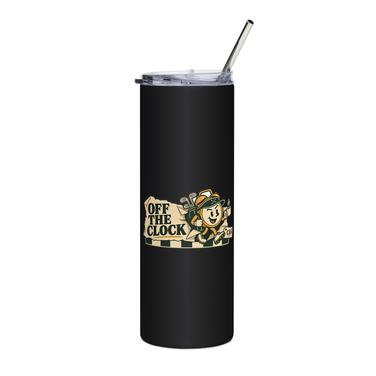 Off The Clock — Men's 20oz Stainless Steel Tumbler