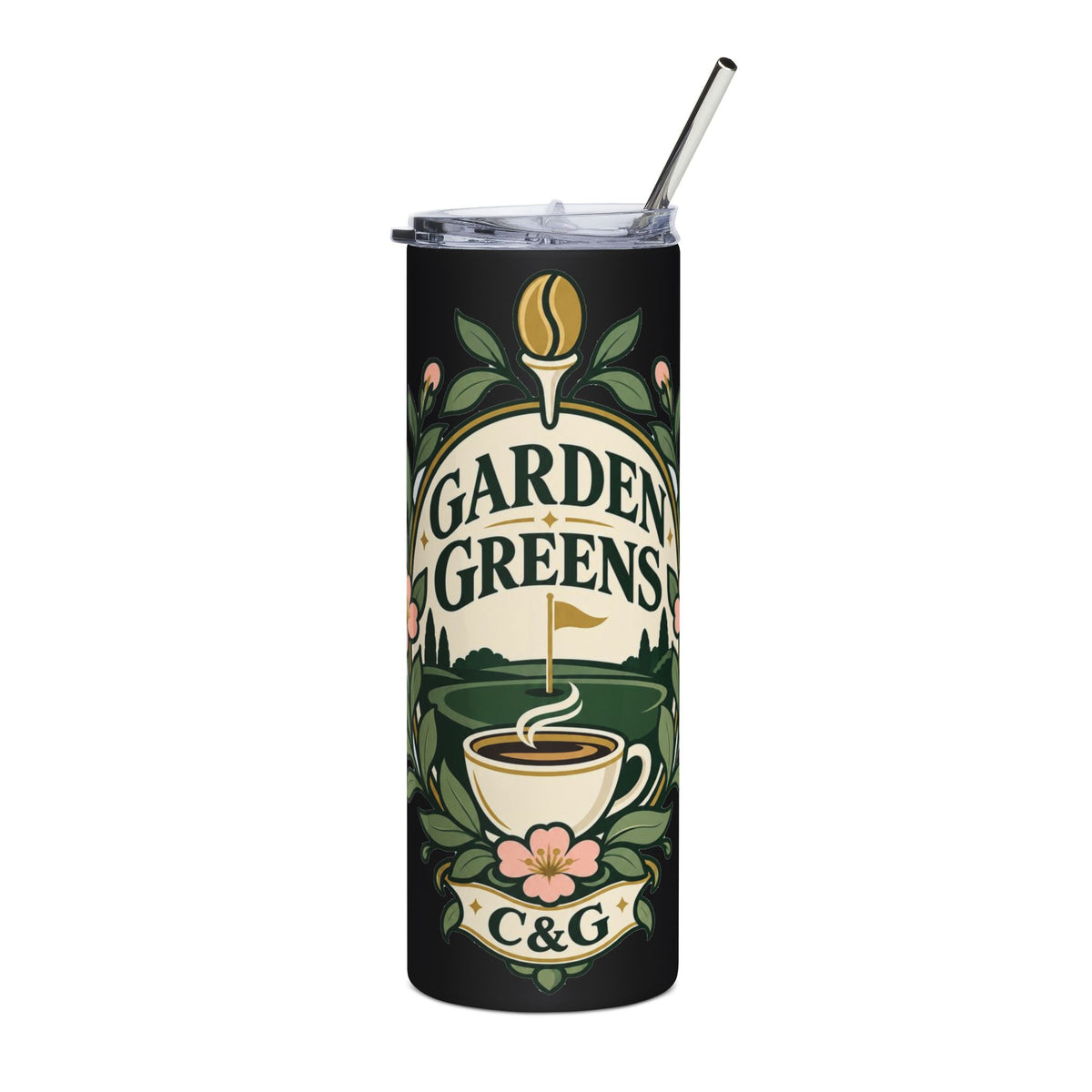 Garden Greens — Women's 20oz Stainless Steel Tumbler