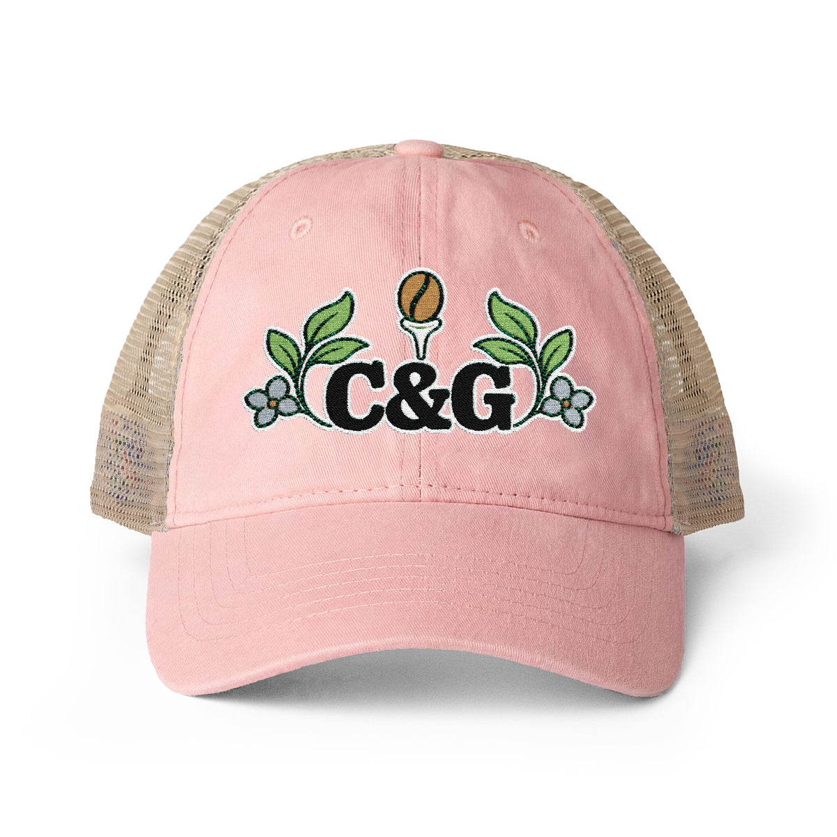 Garden Links — Women's Washed Mesh-Back Cap