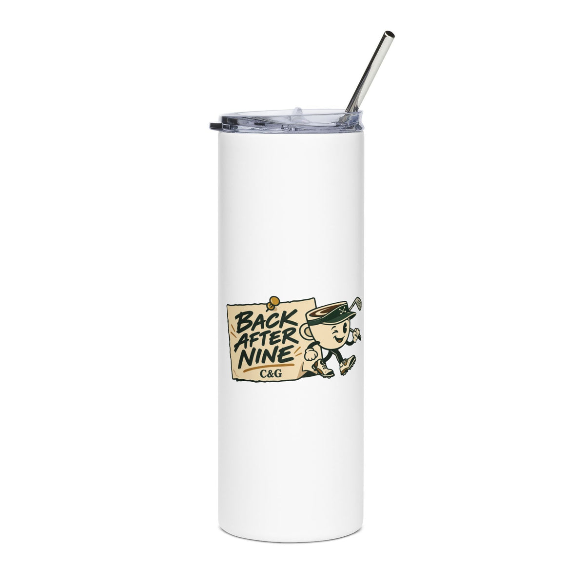 Back After Nine — Men's 20oz Stainless Steel Tumbler