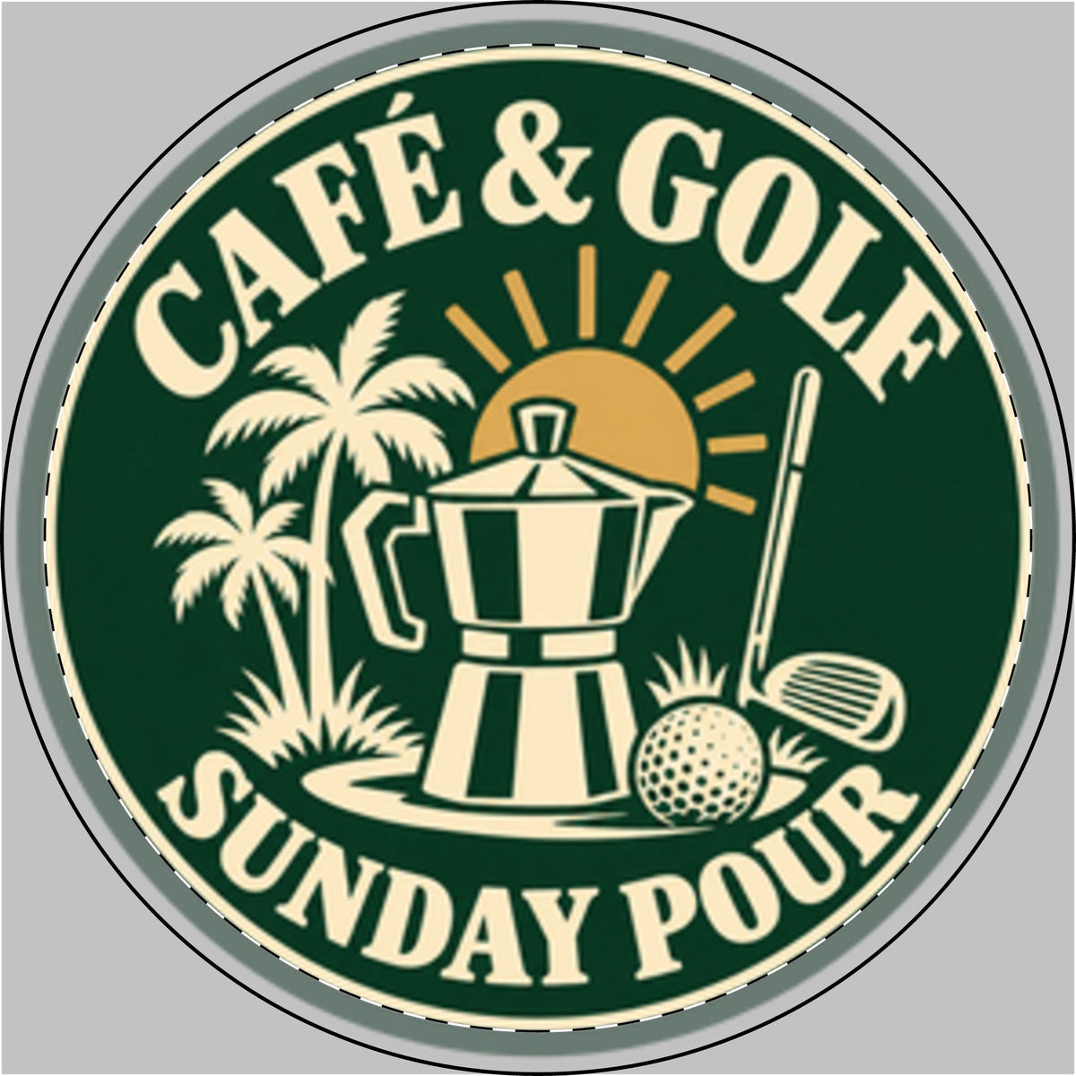 Sunday Pour — Golf Ball Marker