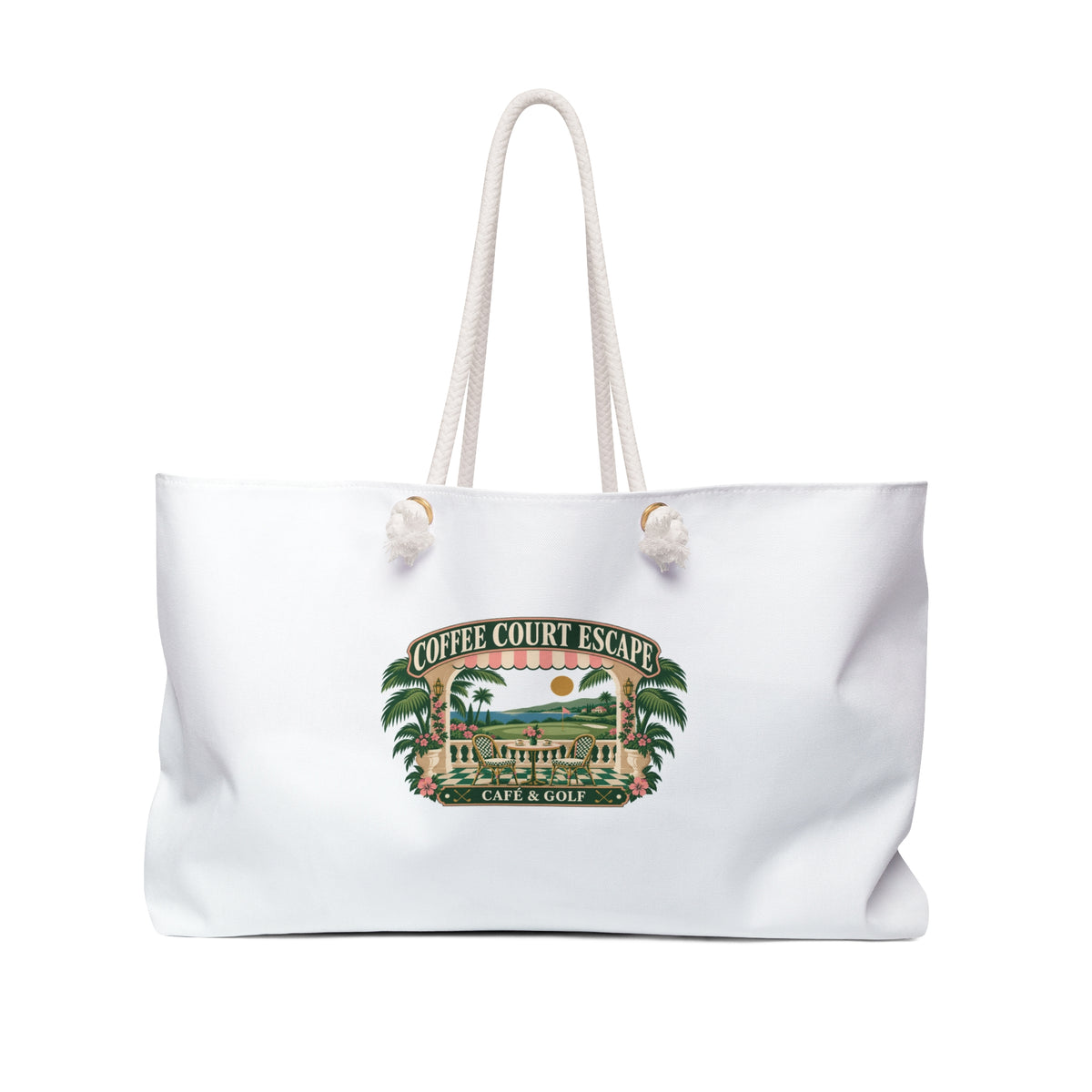 Coffee Court Escape — Weekender Bag
