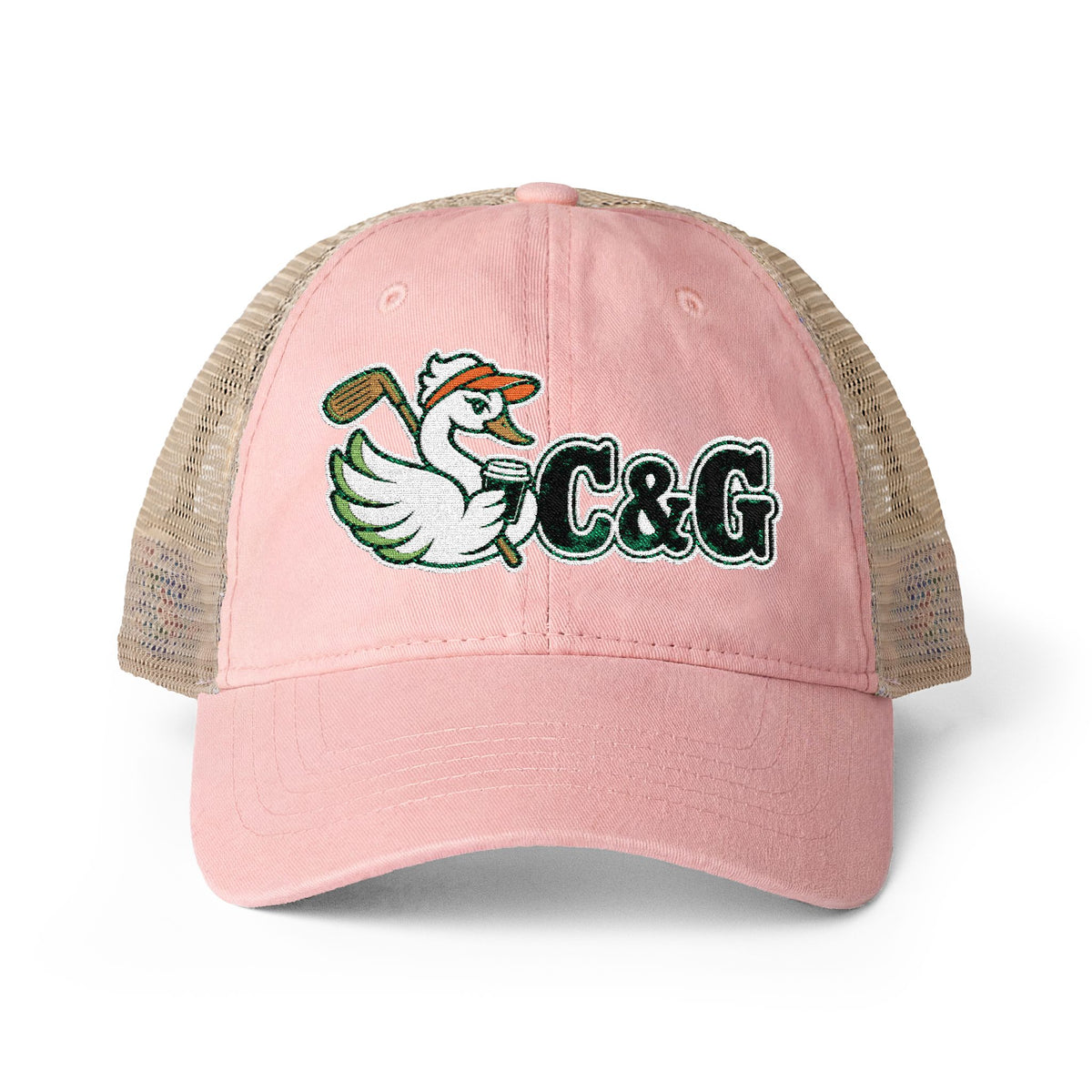 Birdie Break — Women's Washed Mesh-Back Cap