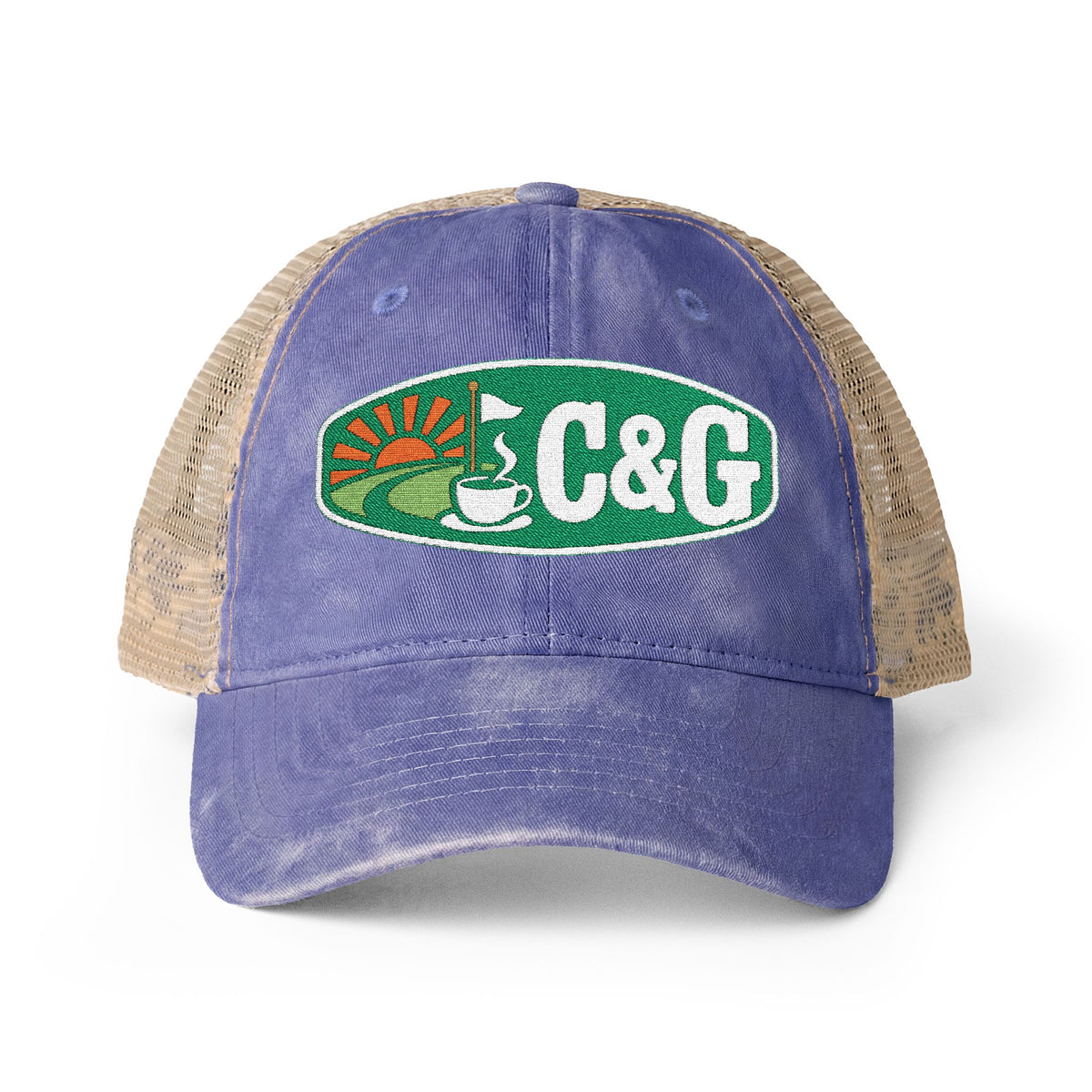 Coastal Nine — Women's Washed Mesh-Back Cap