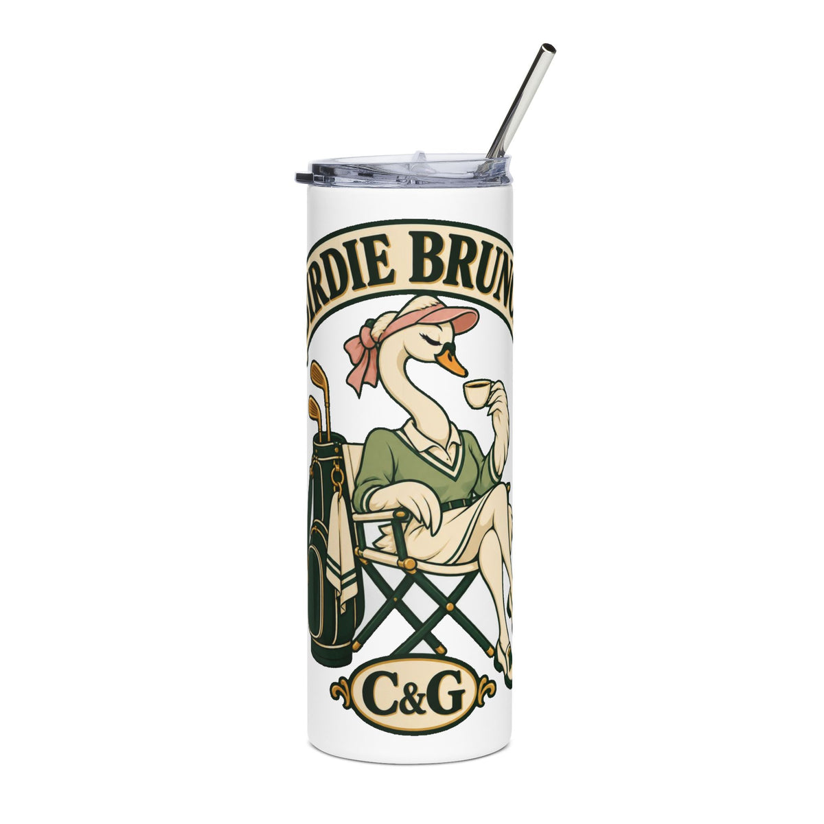 Birdie Brunch — Women's 20oz Stainless Steel Tumbler
